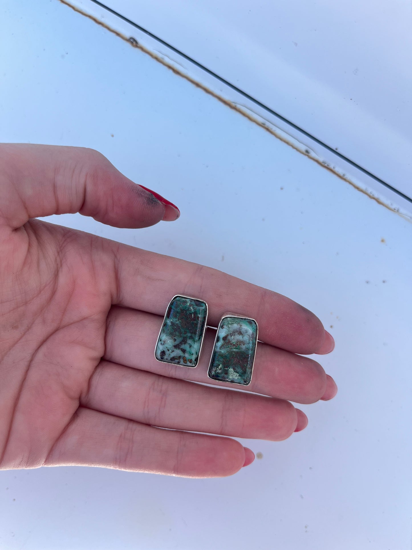 Speckled Turquoise Earrings