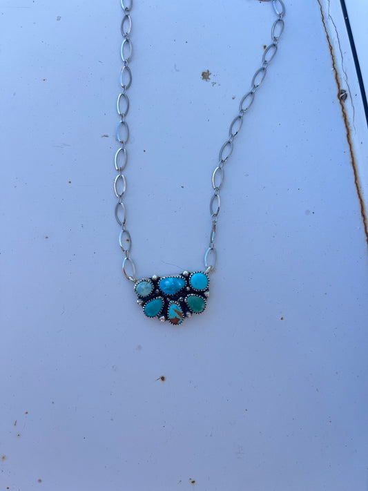 Half Cluster Necklace