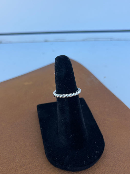 Rope Sterling Silver Band