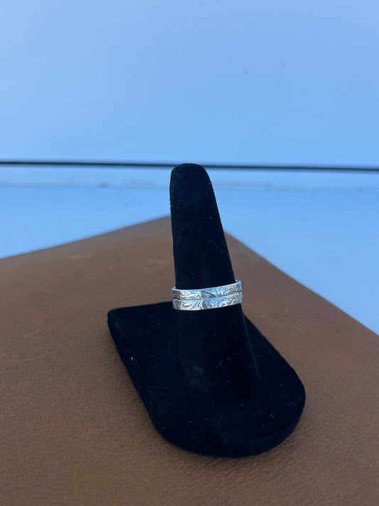 Double Stack Sterling Silver Ring
