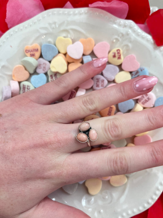 Pink Cluster Ring
