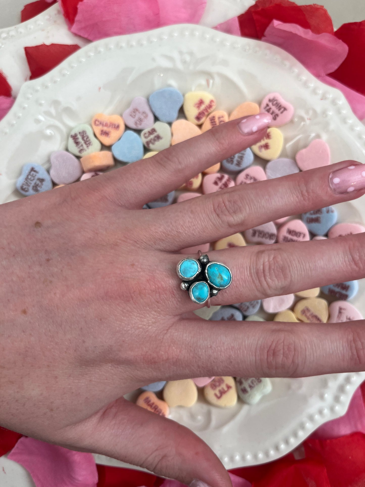 Cluster Turquoise Ring